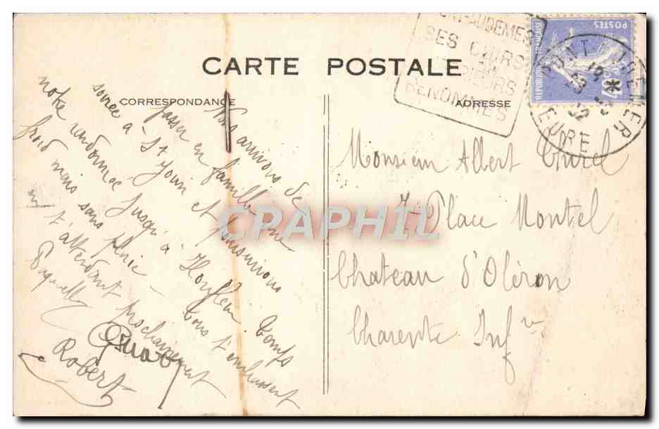 CPA Sainte Adresse Le pain de sucre — Rückseite