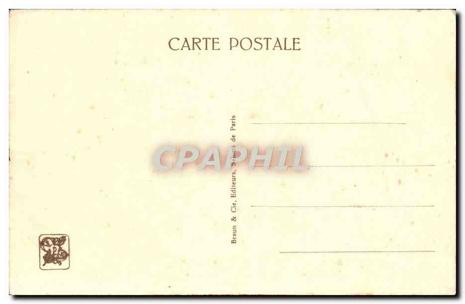Printemps — Sujet mythologique avec putti — A. Fourié, n° 0813 — Verso