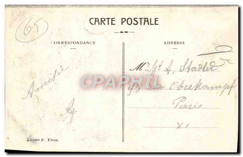 CPA Lourdes Vue De La Grotte — Verso