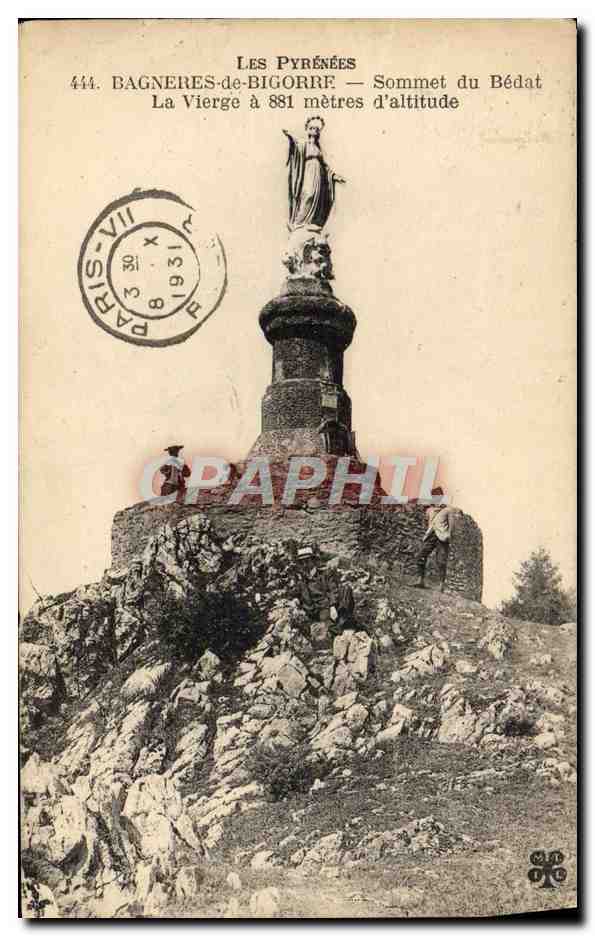 Bagnères-de-Bigorre — Sommet du Bédat — La Vierge à 881 mètres d'altitude