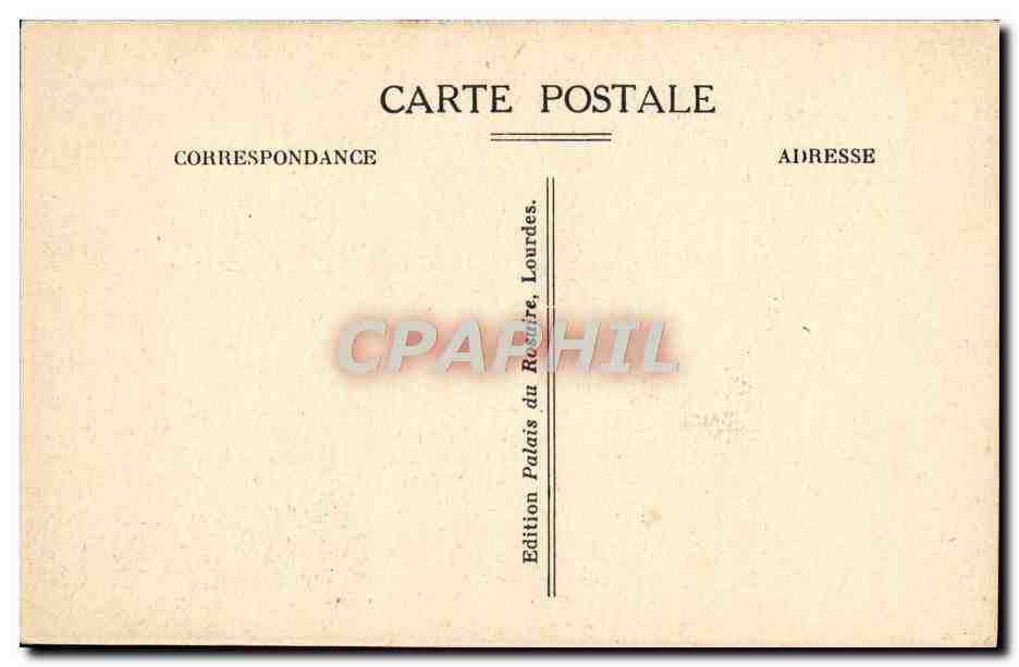 Lourdes — Le Sanctuaire et le Gave — Édition Palais du Rosaire — Verso