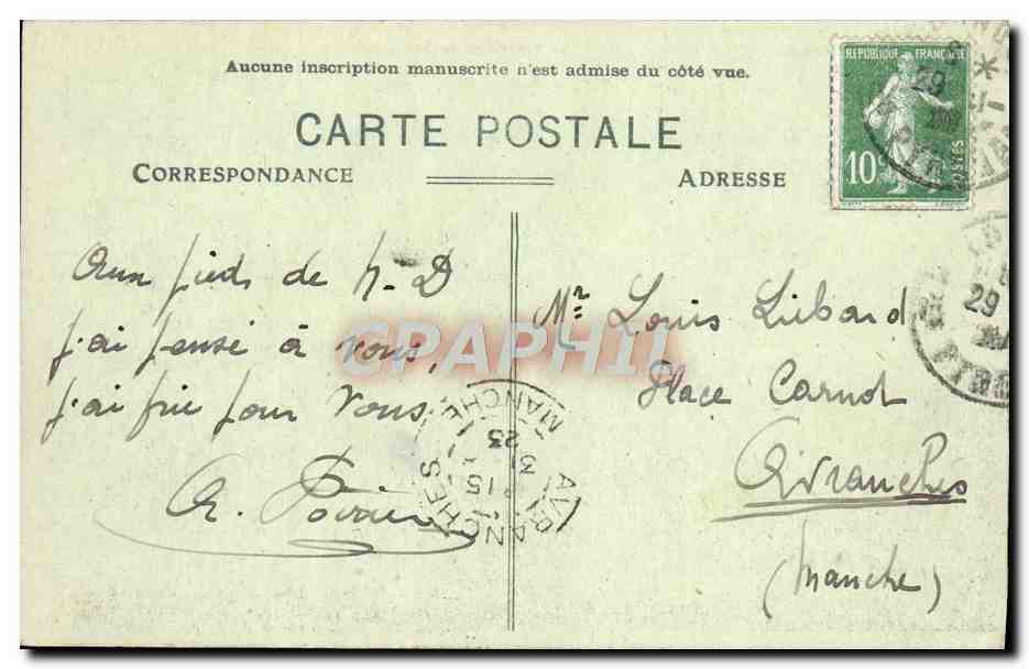 CPA Lourdes Vue Generale — Rückseite