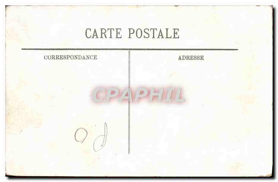CPA Lourdes Le Chateau Fort — Verso