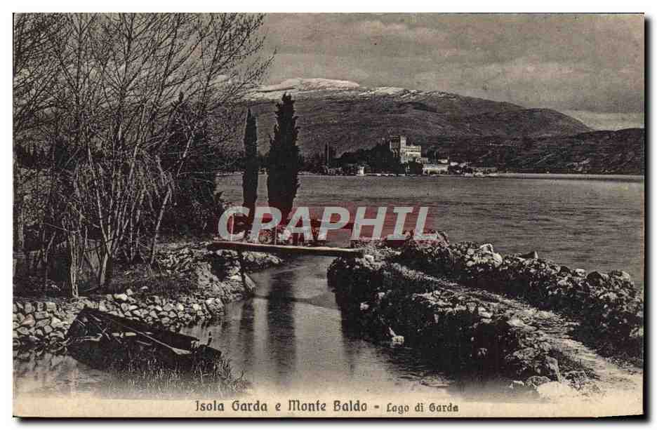 CPA Isola Garda e Monte Baldo lago di Garde
