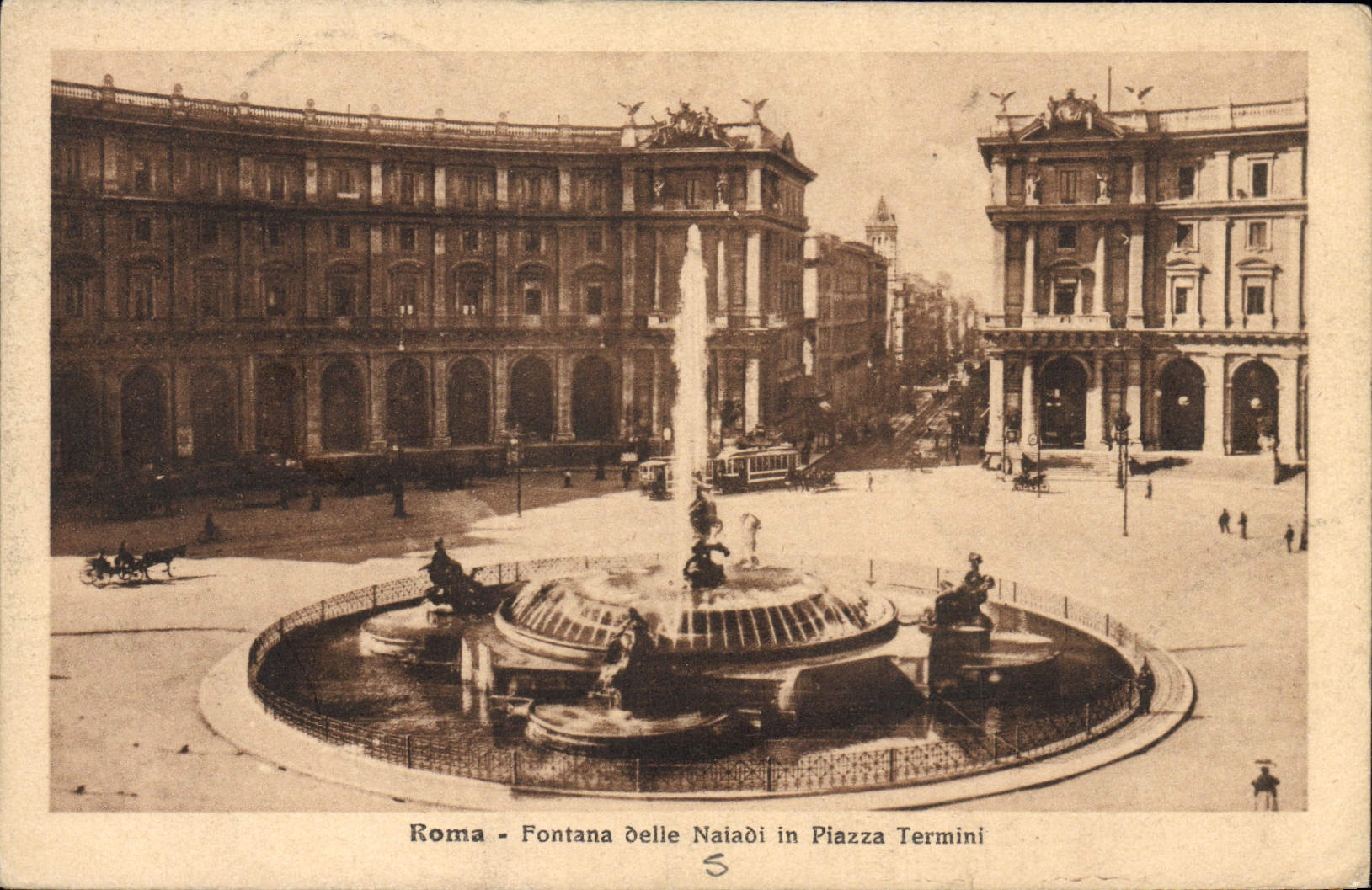 CPA Roma Fontana Delle Naiadi in Piazza Termini