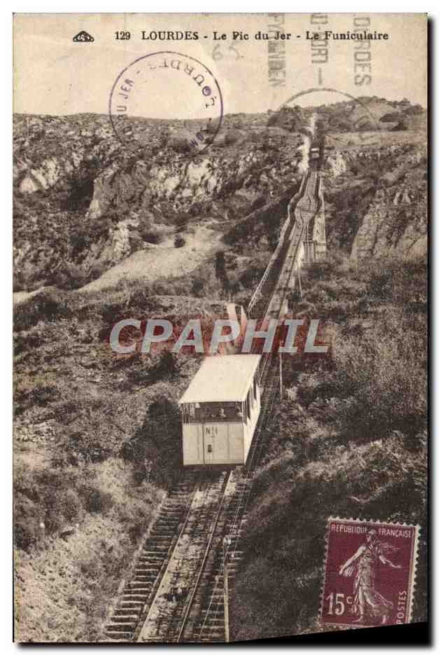 CPA Lourdes Le Pic du Jer Le funiculaire 