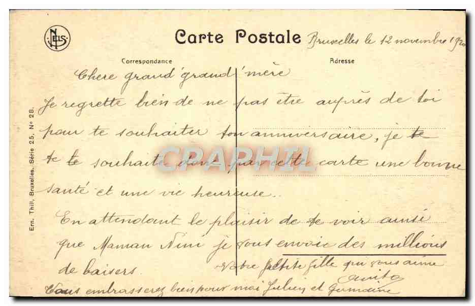 CPA Anvers Calvaire de L'Eglise Saint Paul — Rückseite