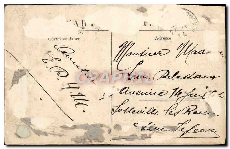 CPA Bataille de Champigny Apres la bataille le transport des blesses — Verso
