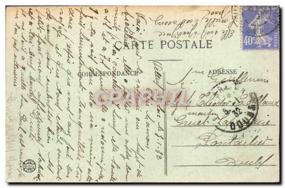 Grenoble — Place Victor-Hugo et les Forêts — Graphephil — Rückseite