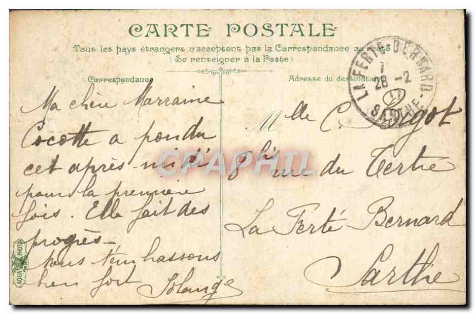 Fontainebleau. Le Patares. Le Baptistère — Édition du "Printemps" - Paris — Verso