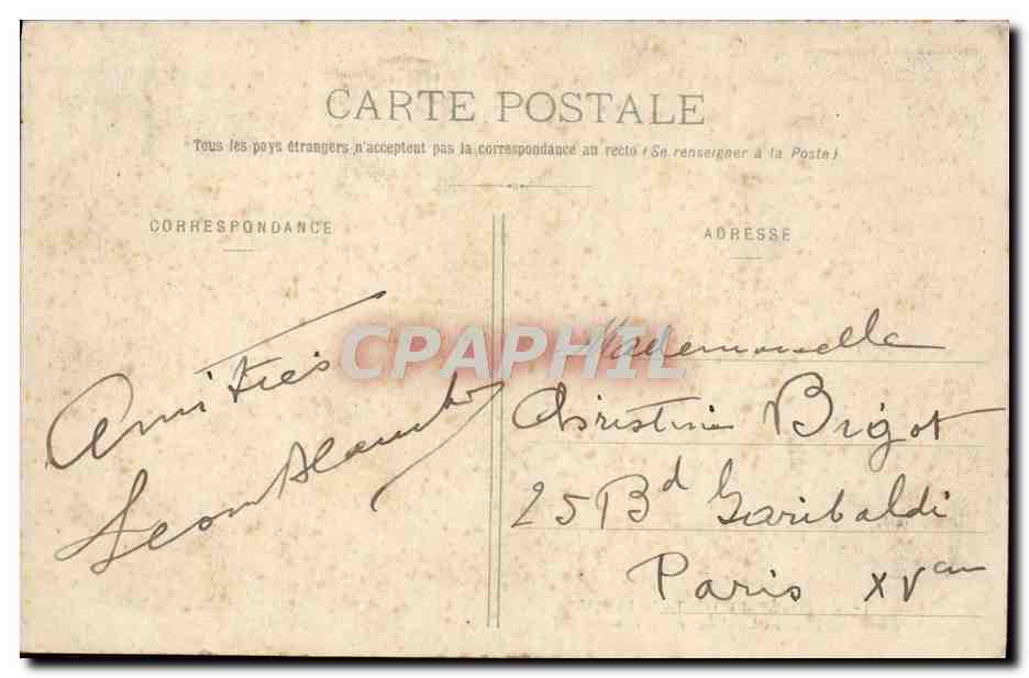 Bosque de Fontainebleau — Cueva de las Damas (Piedra de las Damas) — editor desconocido, n° 710 — Reverso
