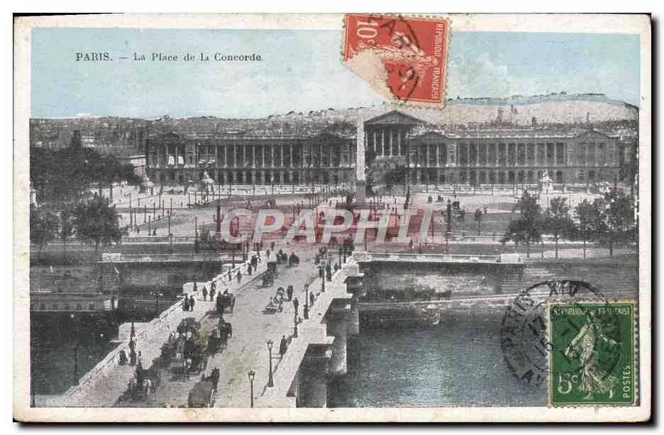 CPA Paris La Place de la Concorde
