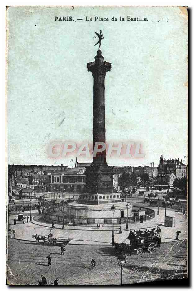 Antike Ansichtskarte Paris Place de la Bastille
