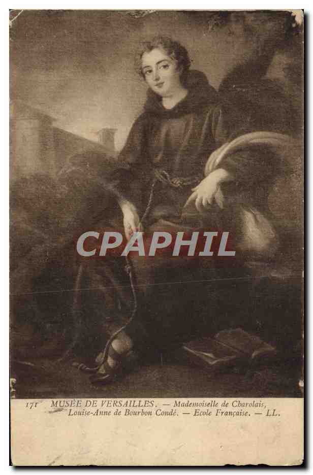 CPA Musee De Versailles Mademoiselle de Charolais Louise Anne de Bourbon Conde Ecole francaise