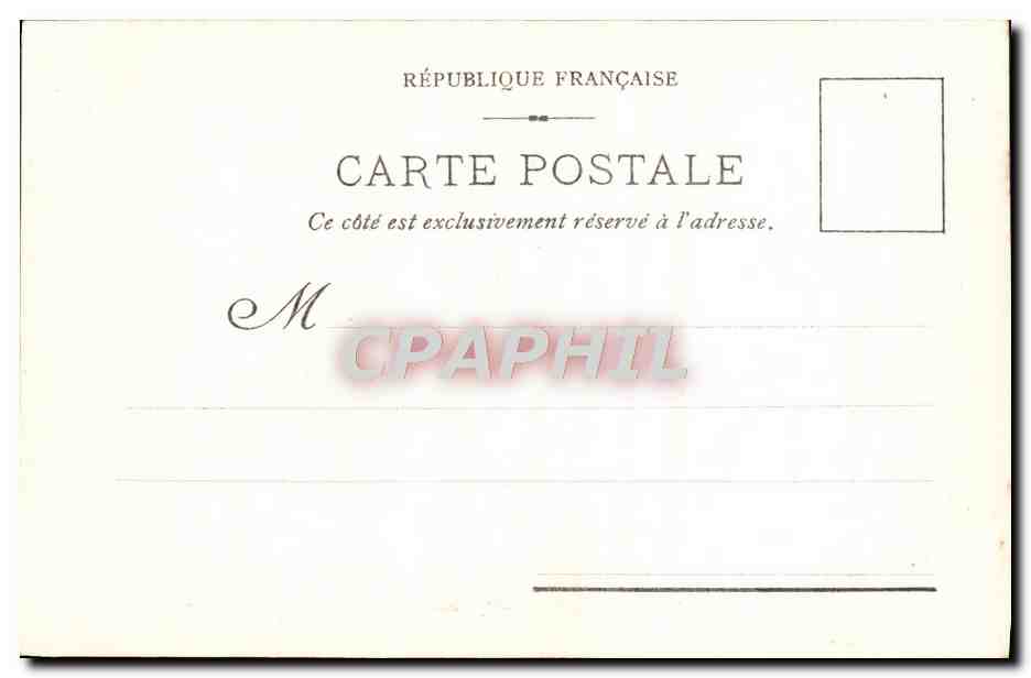 CPA Bordeaux Fontaine Des Trois Graces et Place de la Bourse — Verso