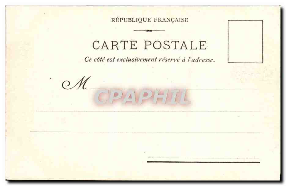 CPA Bordeaux L'Hotel De Ville — Verso