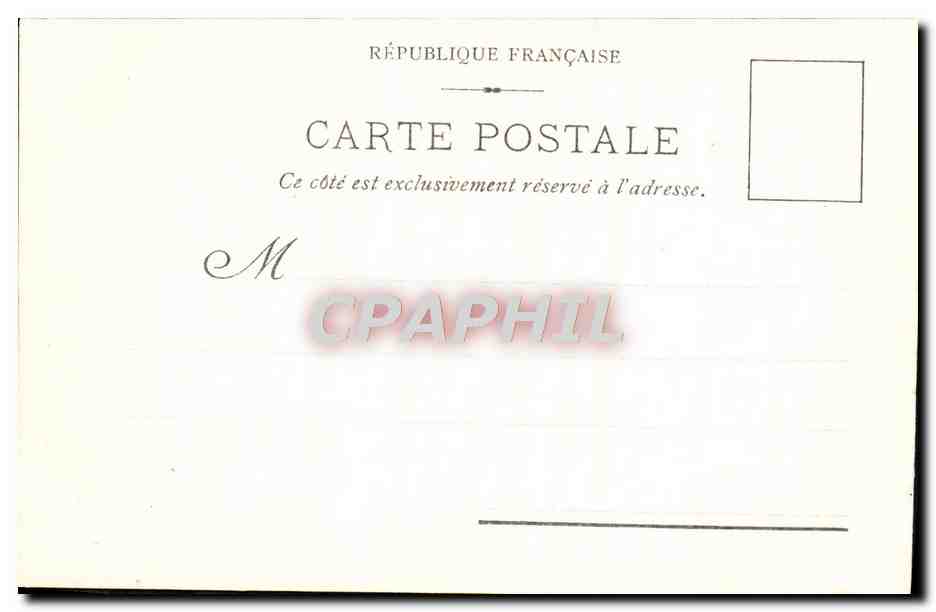 CPA Bordeaux Place de la Comedie — Rückseite