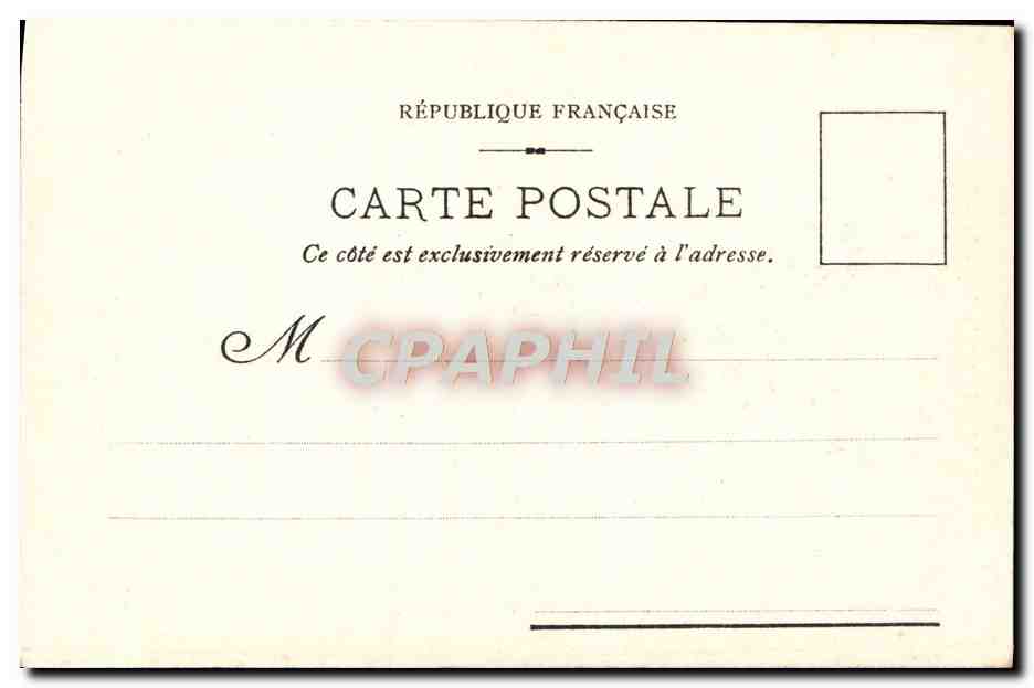 CPA Bordeaux Porte du Palais — Rückseite