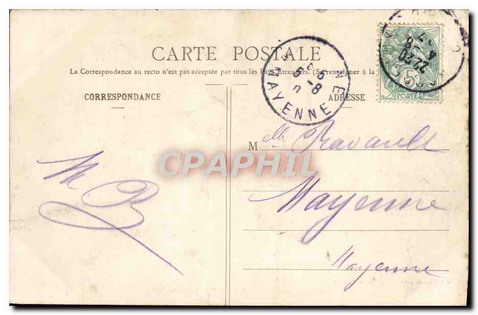 CPA Bordeaux Exposition Maritime Le grand palais  — Verso