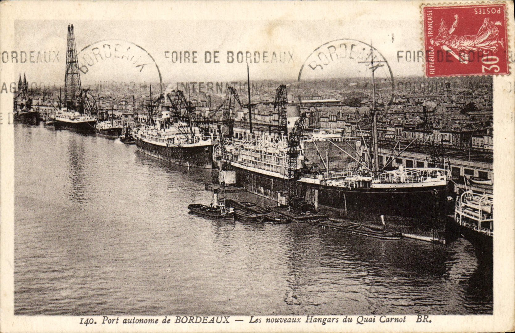 Autonomer Hafen von BORDEAUX — Die neuen Lagerhallen des Quai Carnot — Bloc frères, Bordeaux