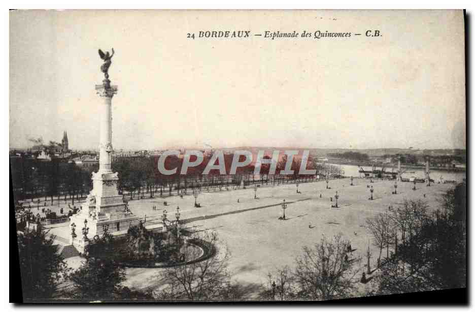 CPA Bordeaux Esplanade Des Quinconces