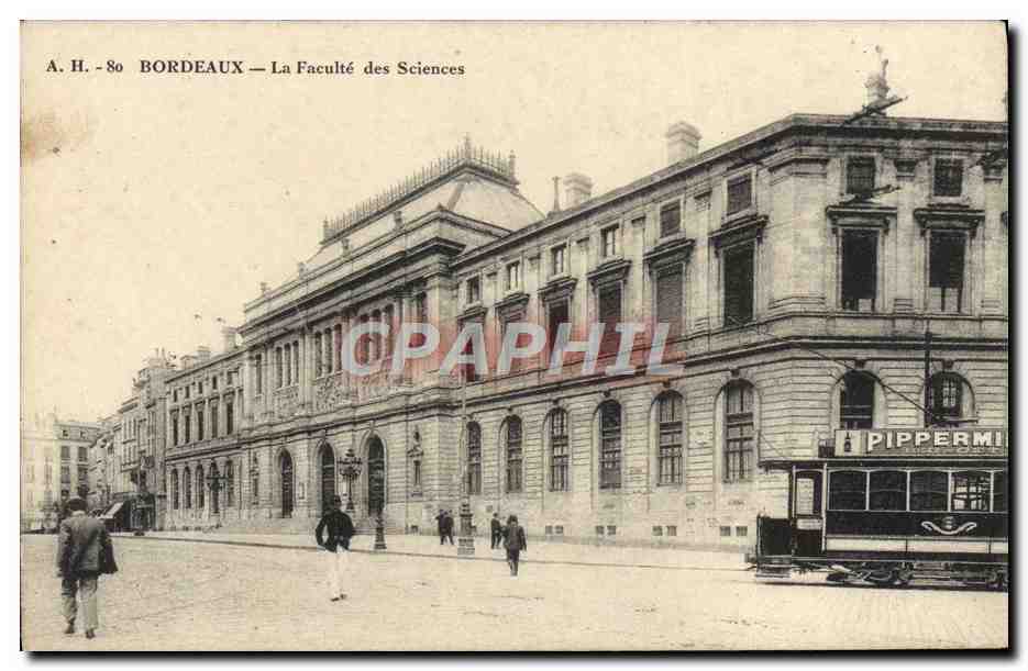 CPA Bordeaux La Faculte des Sciences Tramway Pippermint