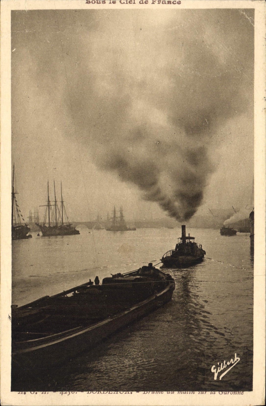 CPA Bordeaux Bateaux Peniche 