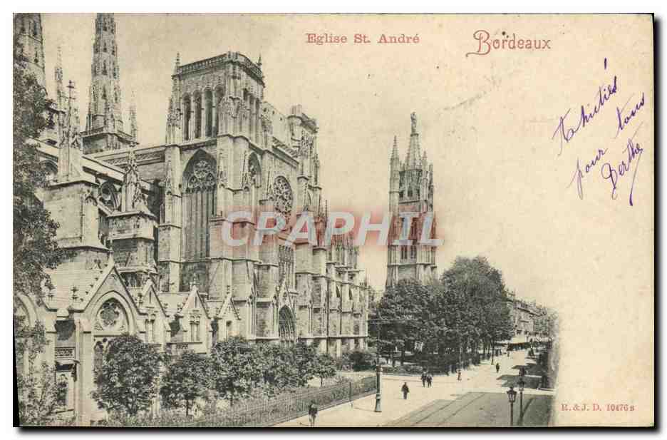 CPA Bordeaux Eglise St Andre
