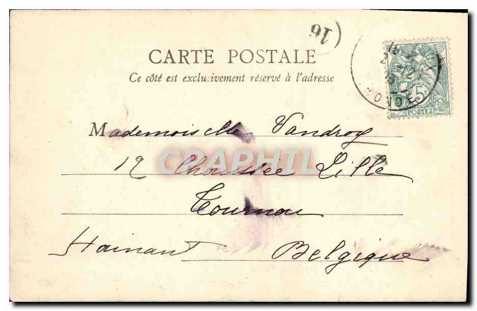 CPA Bordeaux Le Pont Metallique du Chemin de fer — Verso