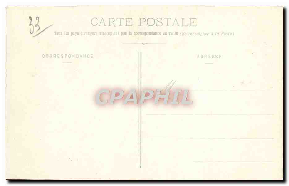 CPA Bordeaux La Grosse Cloche — Verso