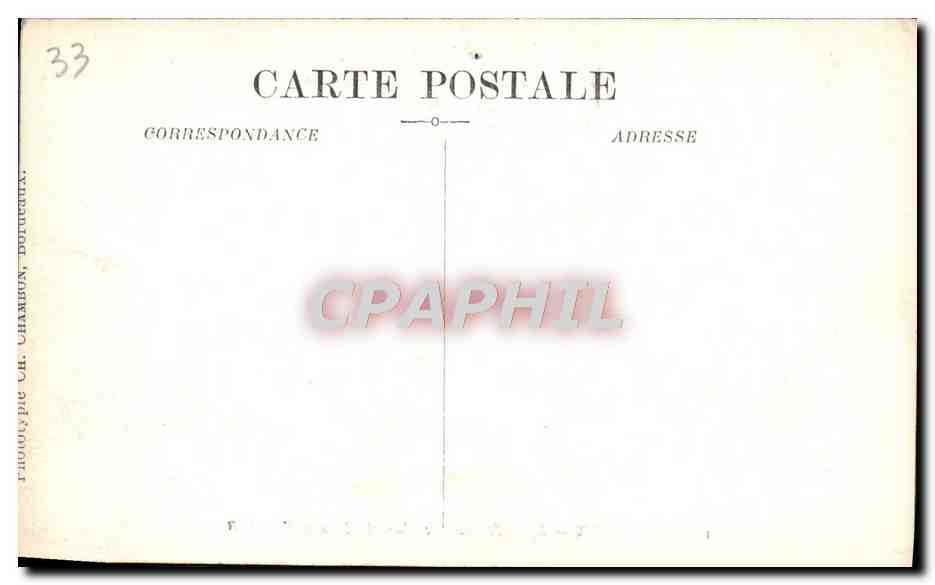 CPA Bordeaux Eglise St Seurin messe de Clement V — Verso