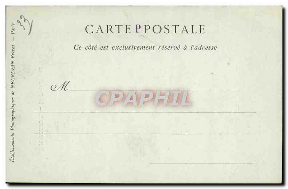 CPA Bordeaux La Porte Dijeaux — Verso