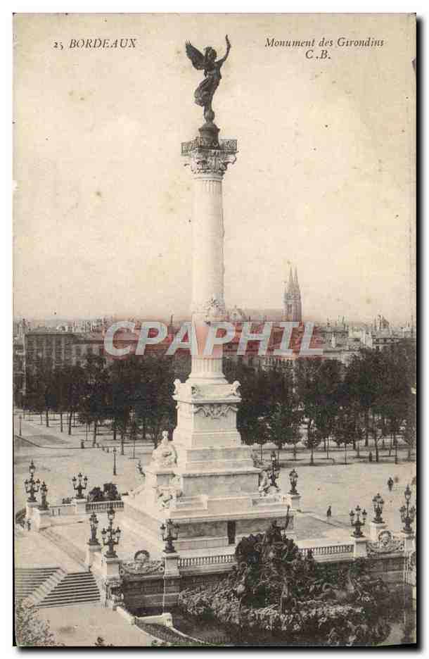 CPA Bordeaux Monument des Grondins