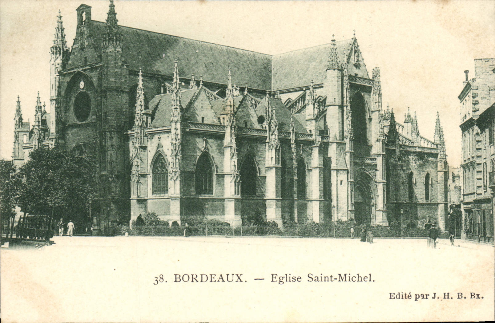 Bordeaux — Église Saint-Michel — Édité par J. H. Bx.