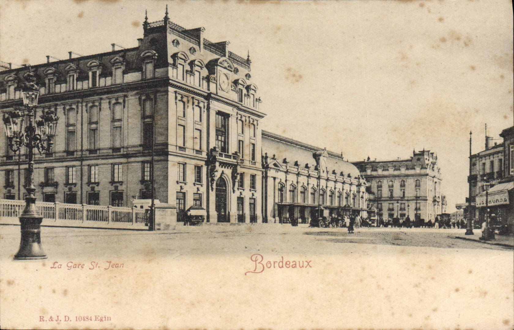 CPA Bordeaux La gare St Jean 