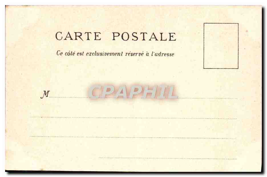 CPA Bordeaux Terrasse du Jardin Public — Verso