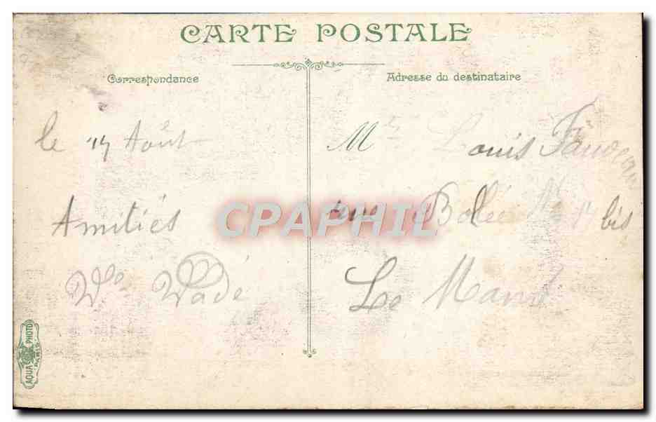 CPA Bordeaux Porte des Salinieres — Verso
