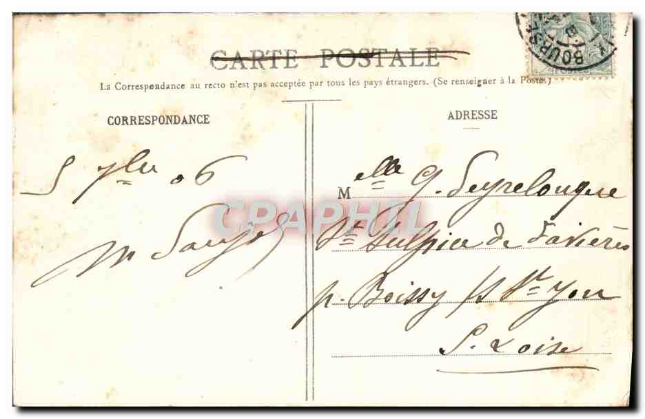 Bordeaux — Monument des Girondins — Collection Gorce, phot.-édit., Talence (Gironde) — Verso