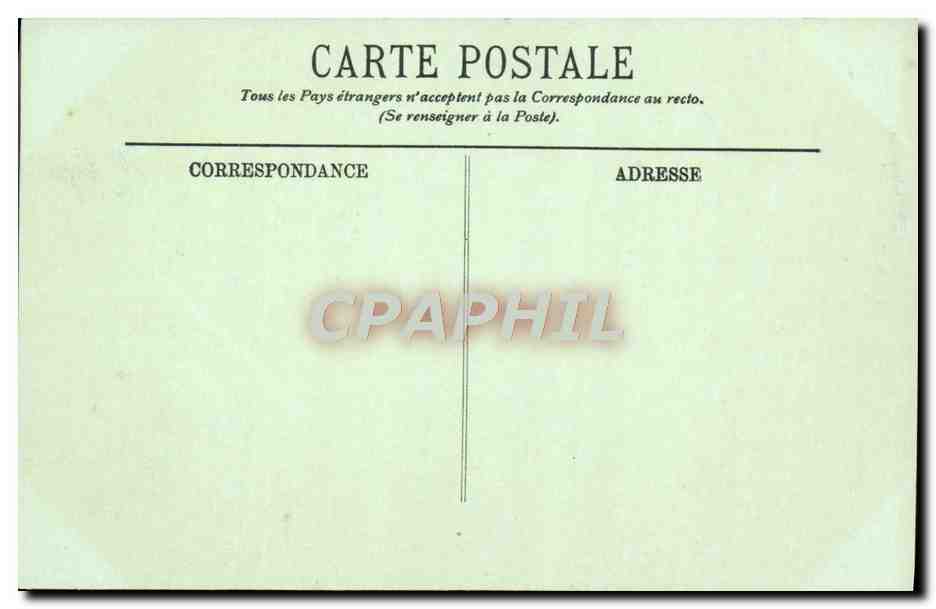 CPA Bordeaux La Place du Palais — Verso