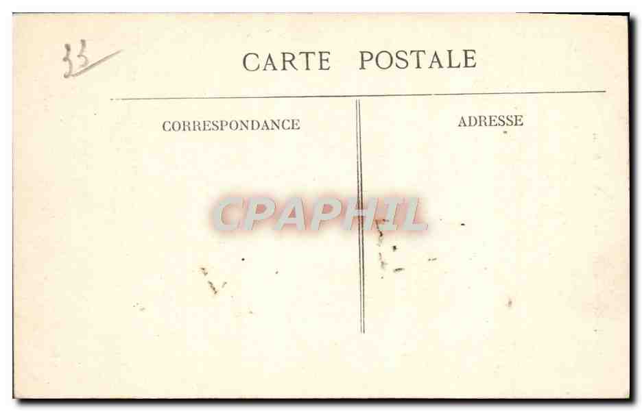 CPA Bordeaux Tour de la Grosse Cloche — Verso