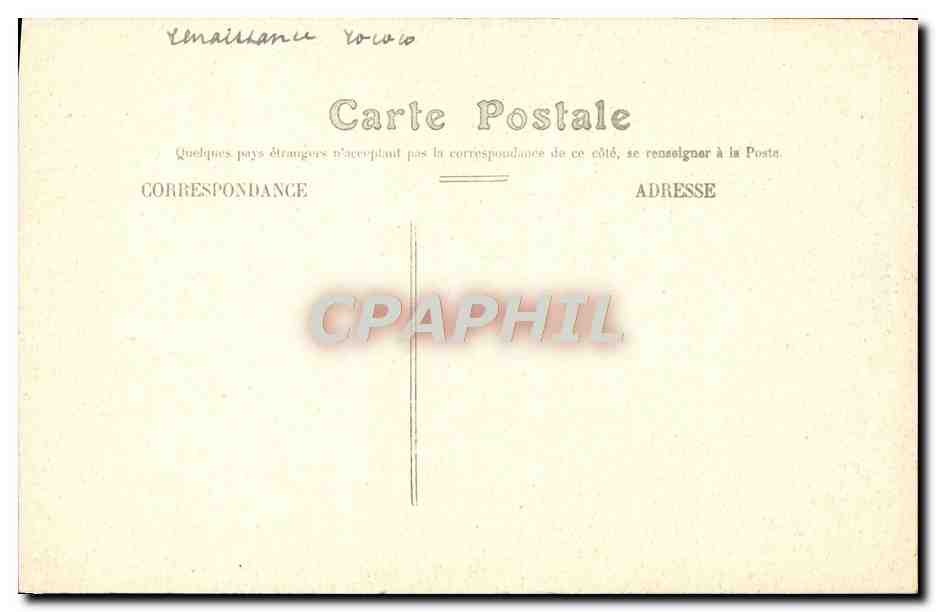 CPA Bordeaux Eglise Notre Dame — Verso