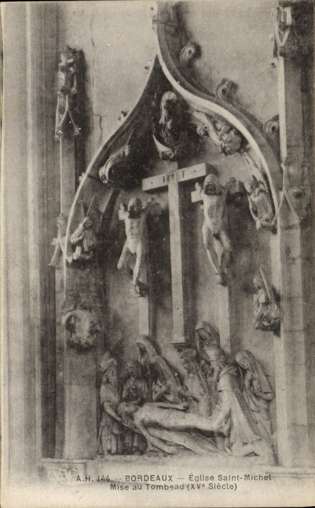 CPA Bordeaux Eglise Saint Michel Mise au tombeau 