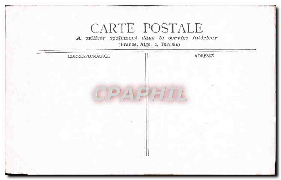 CPA Bordeaux Eglise Ste Croix — Rückseite
