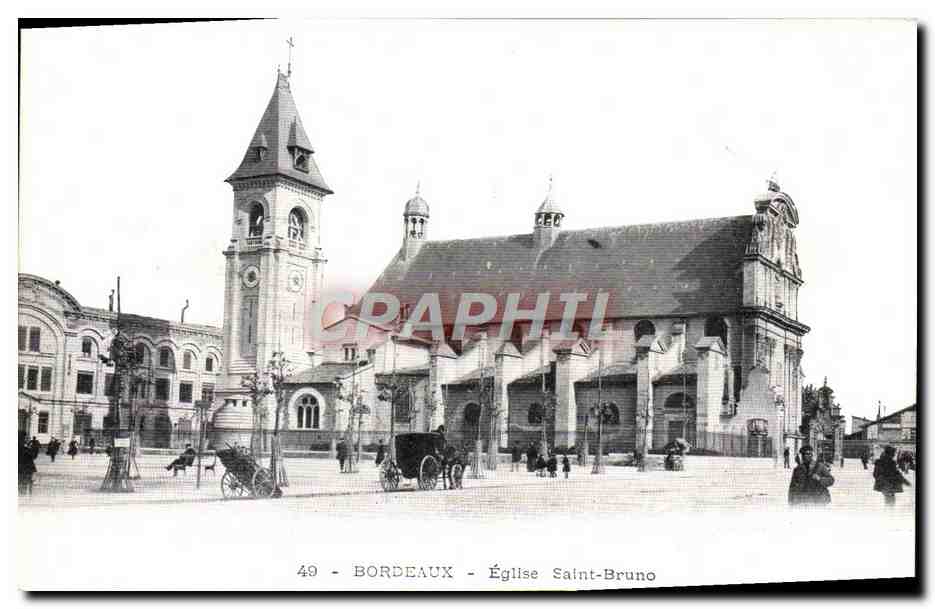 CPA Bordeaux Eglise Saint Bruno