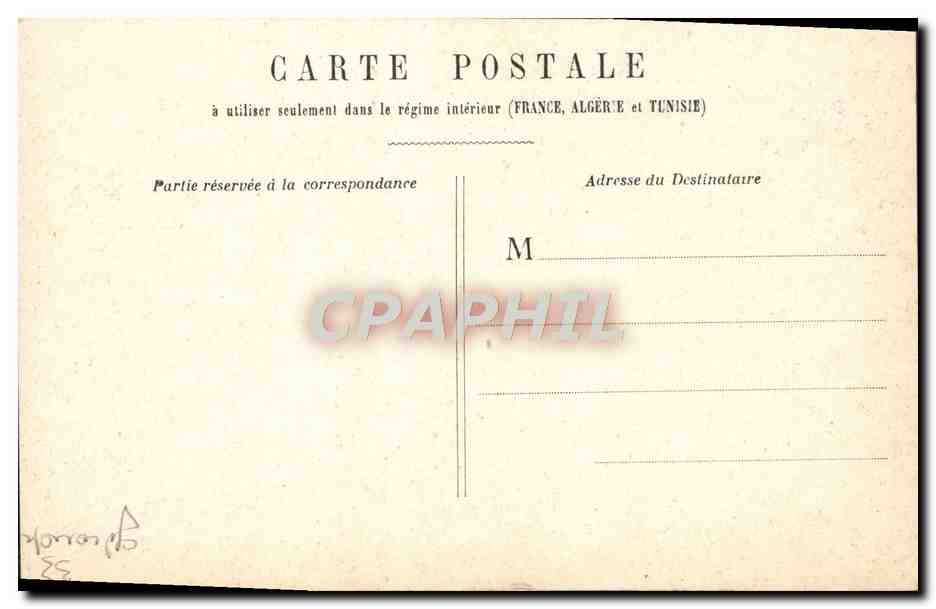 CPA Bordeaux Eglise Saint Bruno — Verso