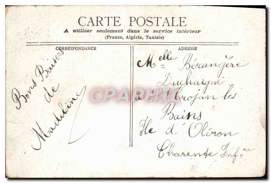 Bordeaux - LE PONT MÉTALLIQUE — éditeur non visible, n° de série non lisible — Verso
