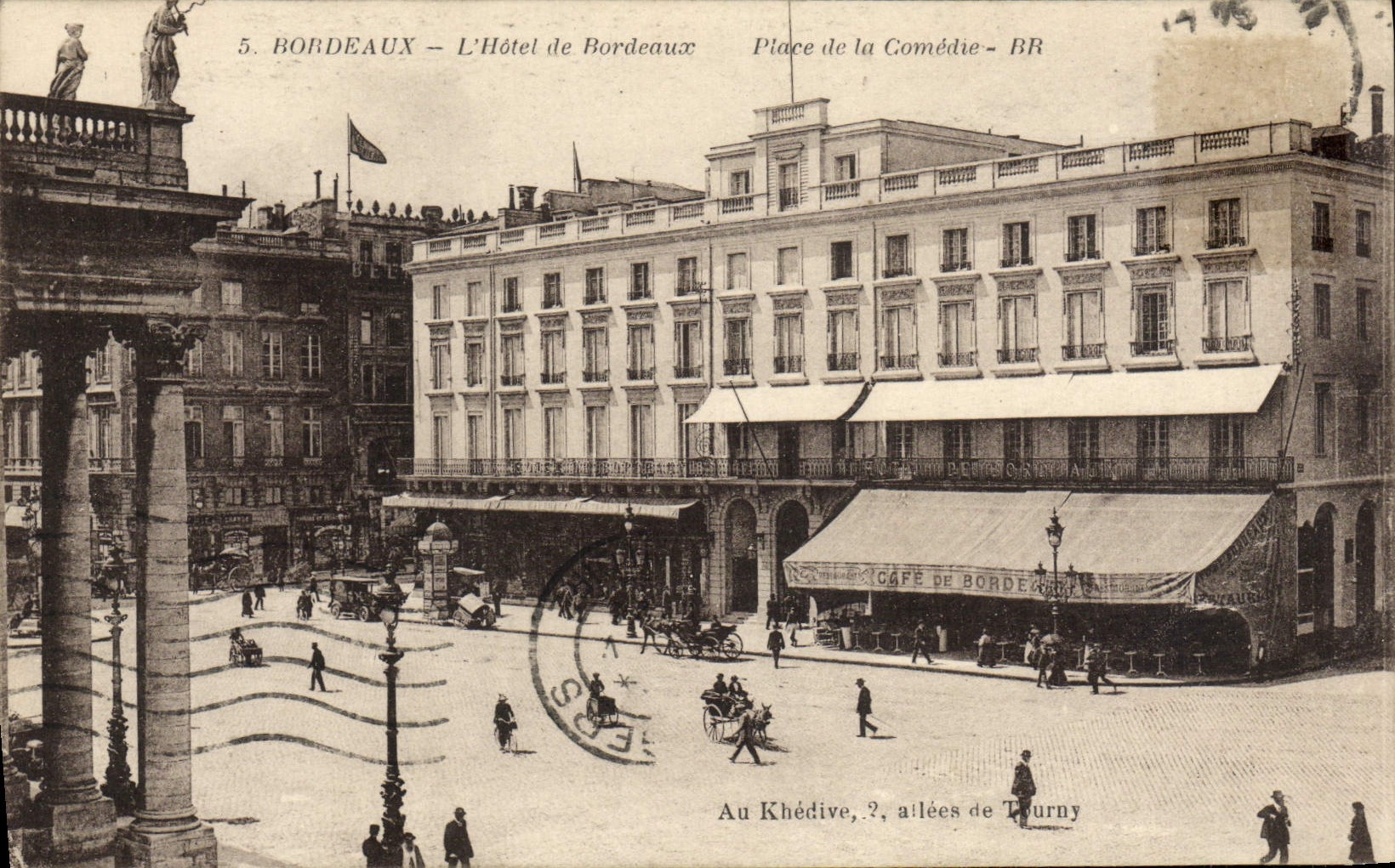 CPA Bordeaux L'Hotel de Bordeaux Place de la Comedie 