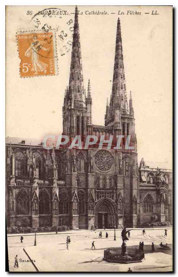 CPA Bordeaux La Cathedrale Les Fleches