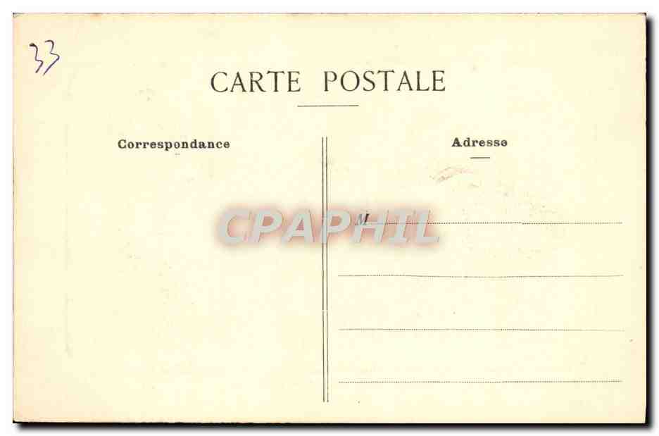 CPA Bordeaux Vue Generale de la rade — Rückseite