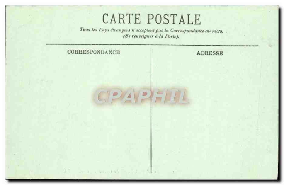 CPA Bordeaux La Grand Theatre — Verso